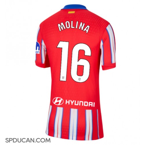 Zenski Nogometni Dres Atletico Madrid Nahuel Molina #16 Domaci 2024-25 Kratak Rukav